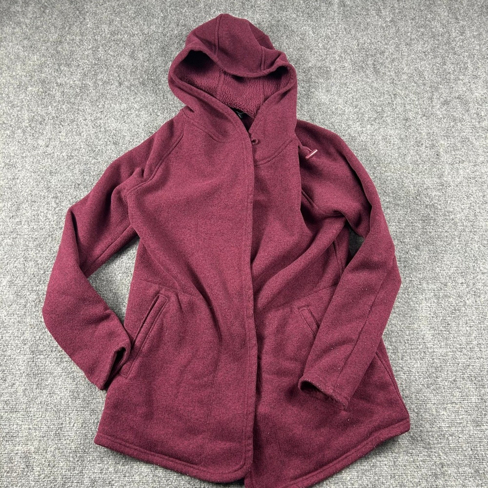 The North Face Crescent Wrap Womens M Burgundy Fleece Wrap Jacket NF0A3MMO